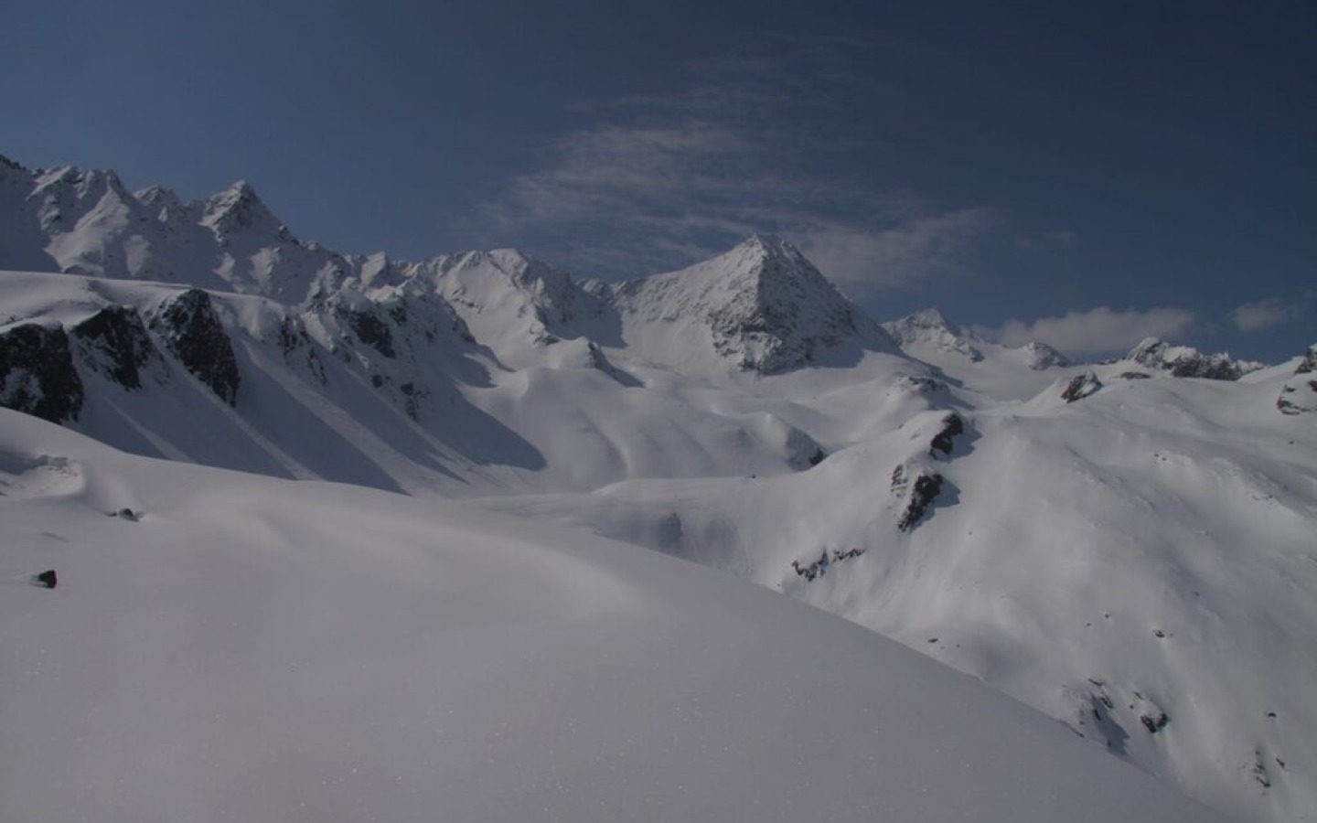 Aujourd'hui, 1er mai, ma randonnée à ski m'a mené à l'Obere Kräulscharte !
Une place aux premières loges pour profiter de la vue !