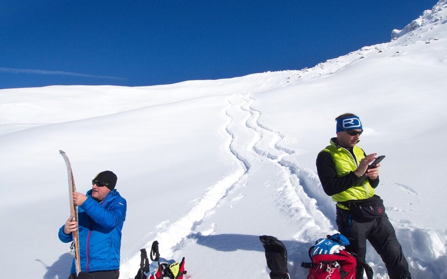 Around 50cm of fresh snow in the Tuxer Berge!