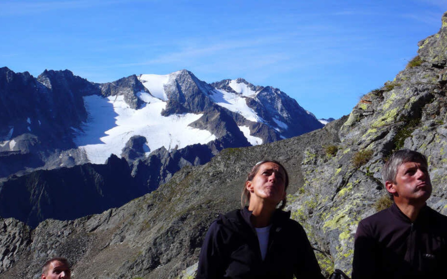 Con un tempo da sogno su una delle cime più solitarie nei dintorni della Franz Senn Huette.