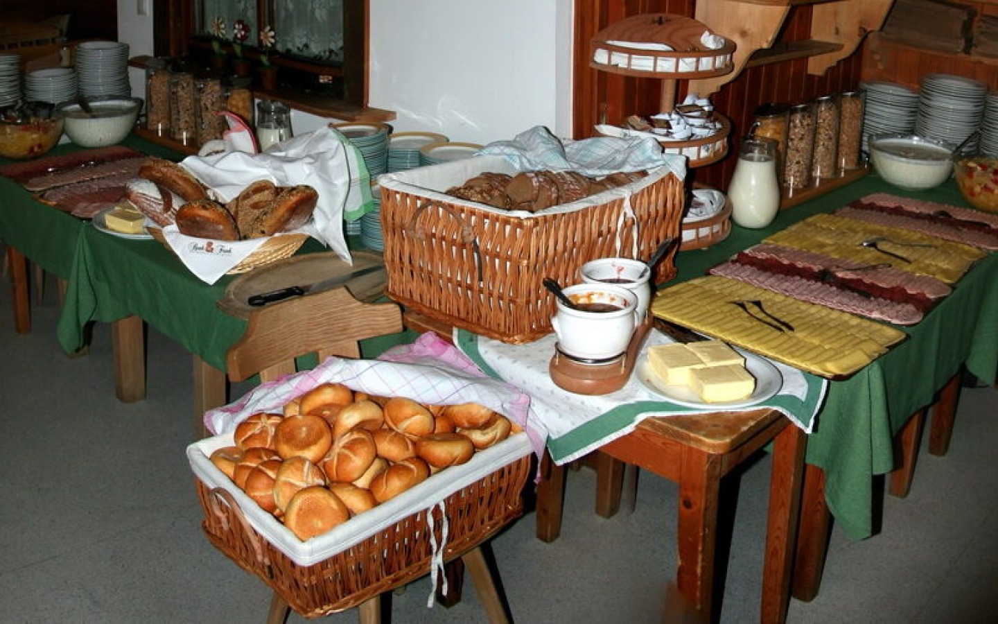 Our breakfast buffet...