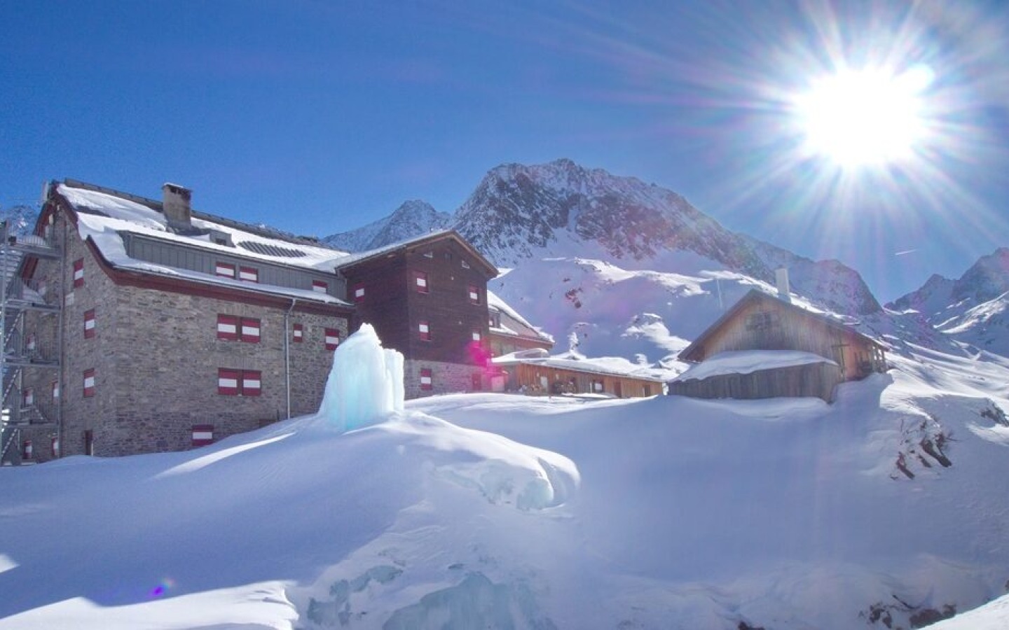 ... yesterday in a föhn storm, today by contrast in dream weather that will last for several days!
