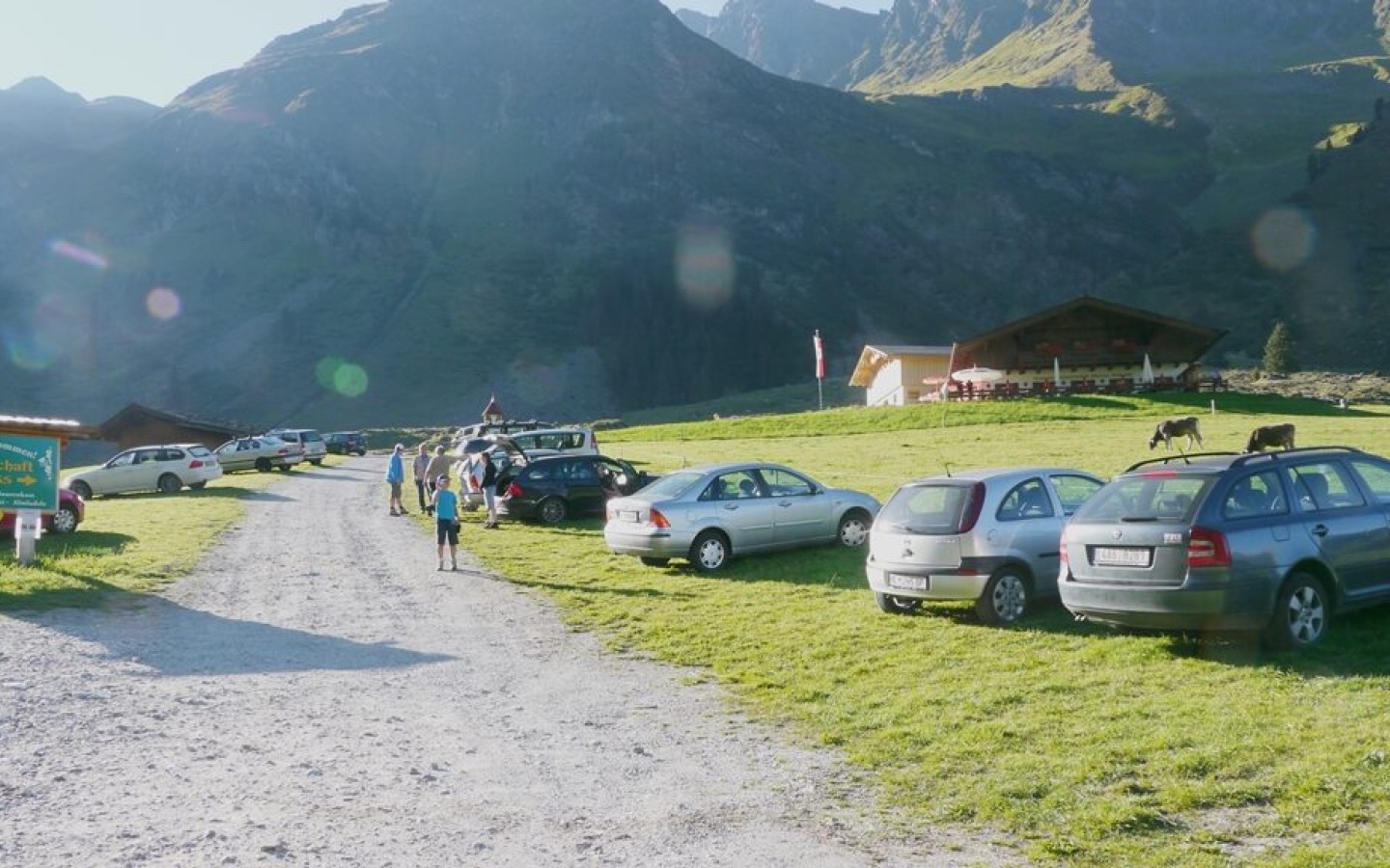Stationnement à l'Ober-Iss-Alm !