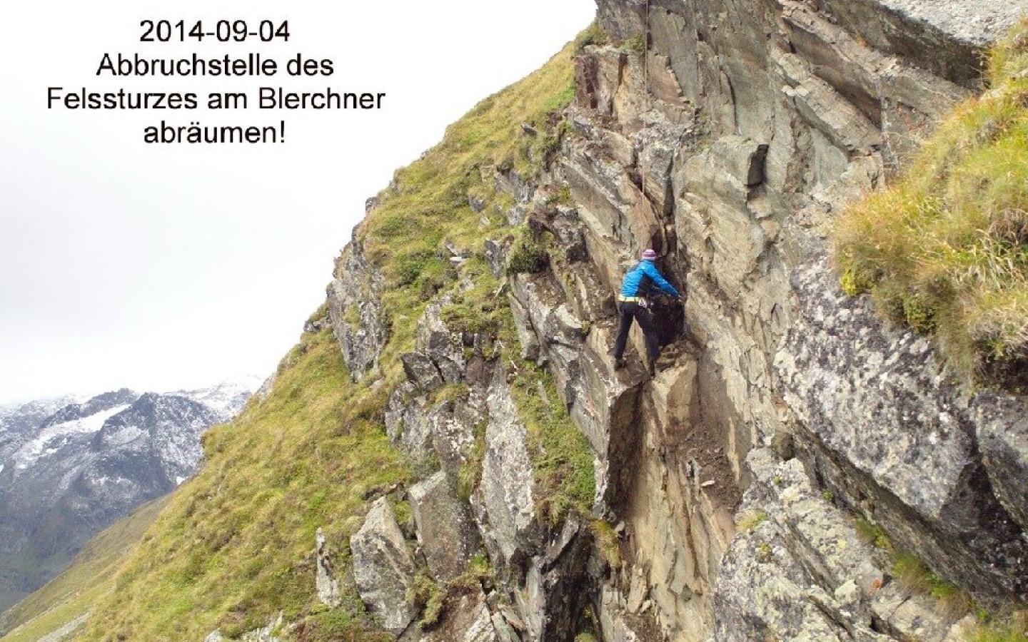 Éboulement massif au Blerchner !