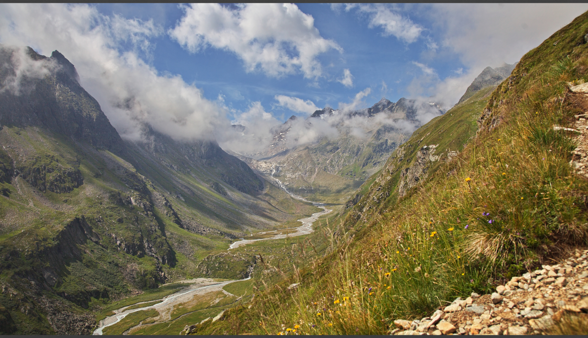 Blick vom Anstieg zum Rinnensee