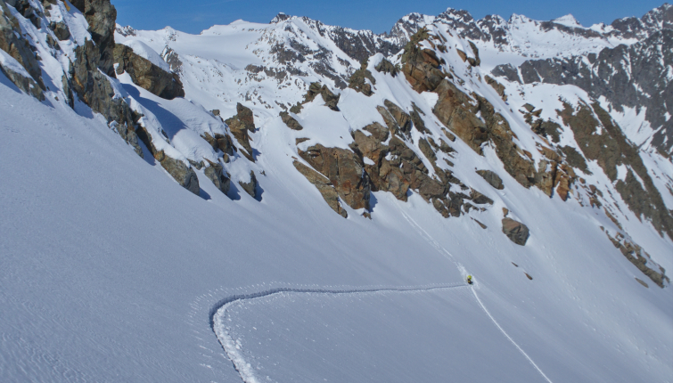 25cm Pulverschnee im Bereich der Oberen Kräuscharte